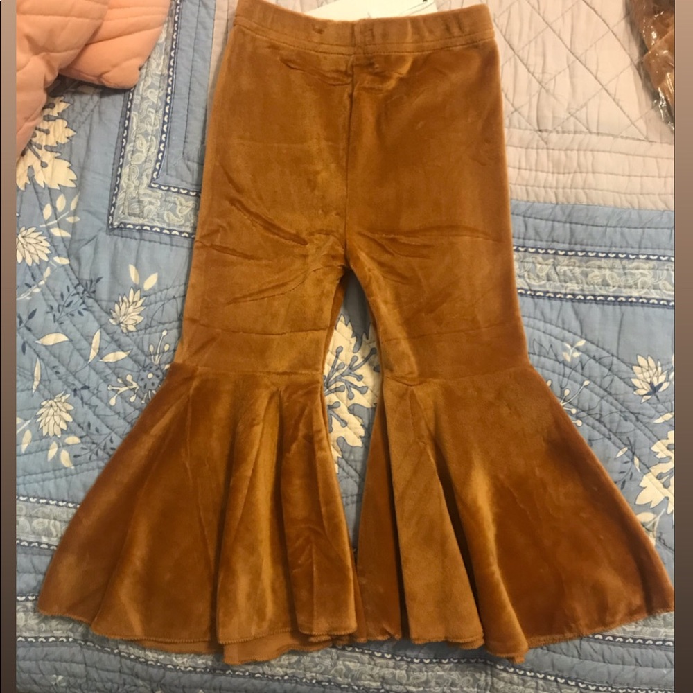 Velvet bell bottoms
